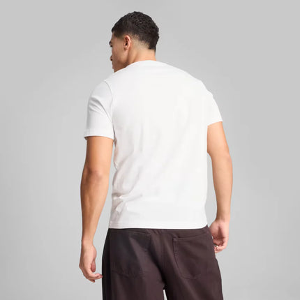 Camiseta Puma Essentials No. 1 logo Tee - Branca/vermelho/preto