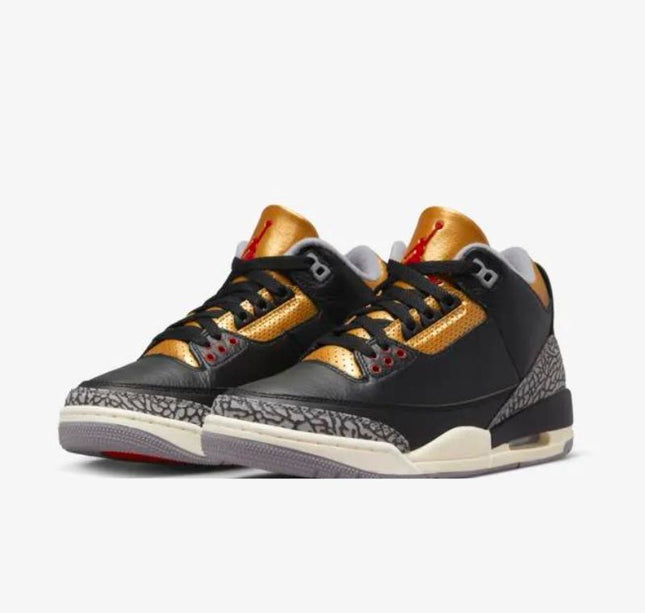 Tênis Nike Air Jordan 3 Retrô Black Gold - CK9246-067